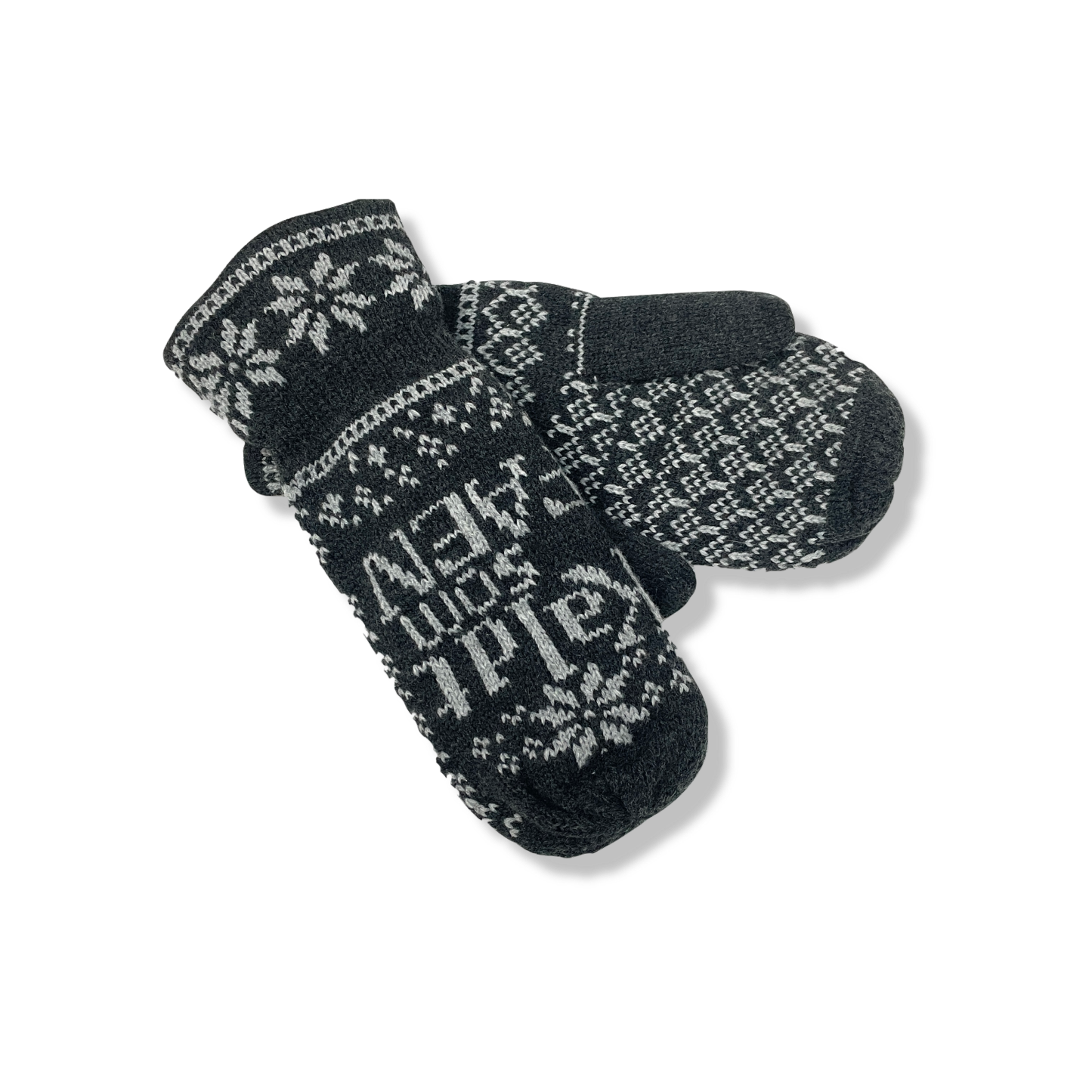 knitted mittens