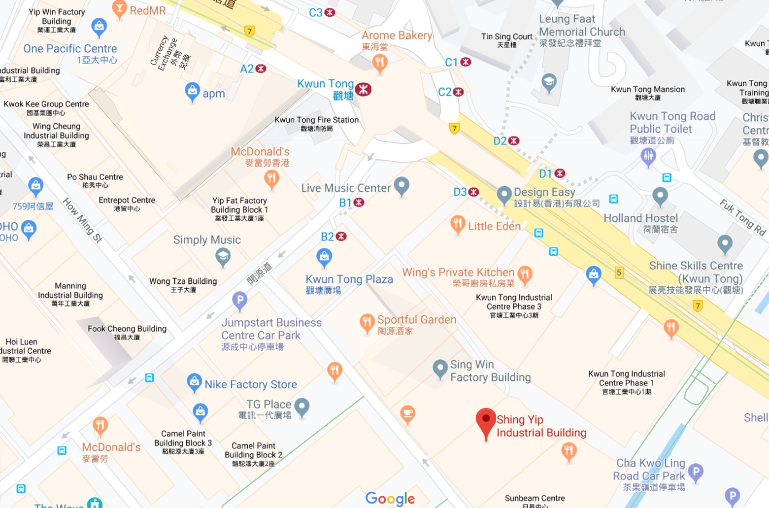 map of our location